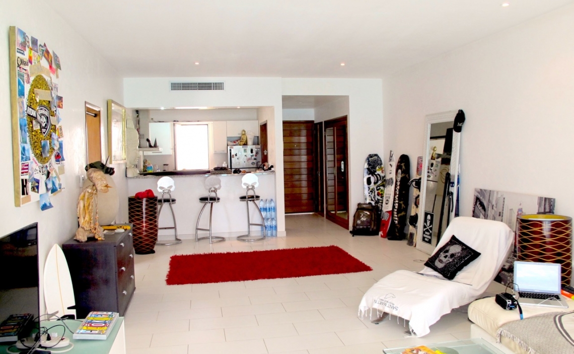 Living Room Bay View Condo SXM 